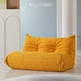 thumbnail image 4 of 90" Modern Cloud Couch for Living Room, Boucle LoveSeat 3 Seater Sofa, Plush Floor Sofa Couch for Bedroom, Apartment, Small Space (Blue Couch, No Assembly Required), 4 of 9