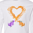 thumbnail image 4 of Inktastic Fire Heart Dragons Long Sleeve Youth T-Shirt, 4 of 5