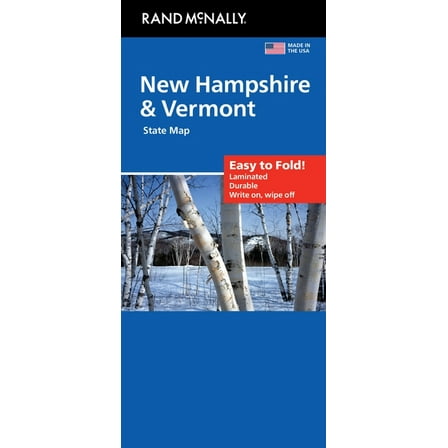 Rand McNally Easy to Fold: New Hampshire, Vermont Laminated Map, (Paperback)