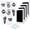 Black, variant on 4-Pack Baby Inkless Hand and Footprint Kit Paw Nose Print Kit for Dogs Cats Pets Clean Touch Ink Pad for Baby Pets Newborn Keepsake Mess-Free Ink Pad