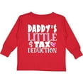 thumbnail image 3 of Inktastic Daddy's Little Tax Deduction Pink Hearts Boys or Girls Long Sleeve Toddler T-Shirt, 3 of 5