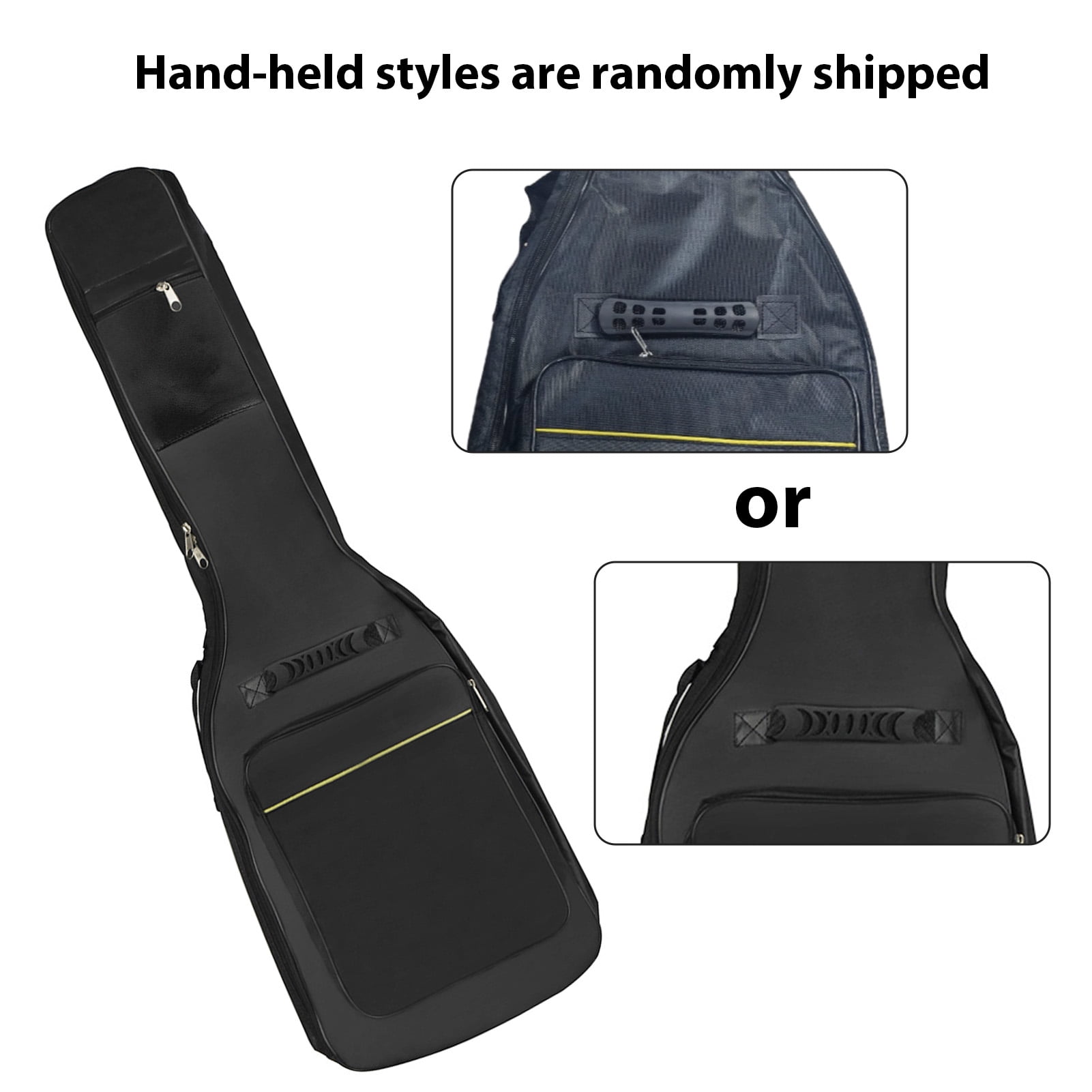 Nieyigj IRIN Guitar Bag 600D Waterproof Oxford Backpack Lightweight Storage with Ergonomic Strains Large Capacity for 38-39 Inch / 96.5-99 cm Electric Acoustic Guitars [cite: 12]