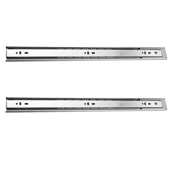 unbranded 2 Pcs Drawer Sliding Rail Quiet Drawer Slides Size 5 Silver