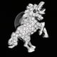thumbnail image 4 of Pendientes de moda con forma de caballo, joyas y regalos Oro blanco, 4 of 9