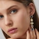 thumbnail image 3 of Pendientes largos de resina, diseño geométrico de moda, joyería decorativa para orejas, para mujeres y niñas (252B), 3 of 5