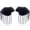 Black, variant on 1 Pair Rivet Tassel Epaulets Punk Metal Tassel Epaulet Colorful Rivet Shoulder Stamp Clothing Accessories for Men Women