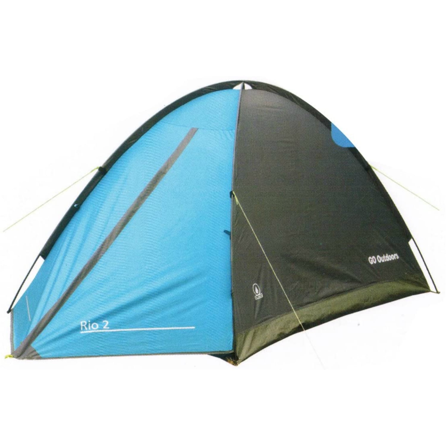 wonder Intrekking bang GO Outdoor 2 Person Tent Rio Waterproof Heavy Duty Backpacking Tents for  Camping Hiking Traveling - Walmart.com