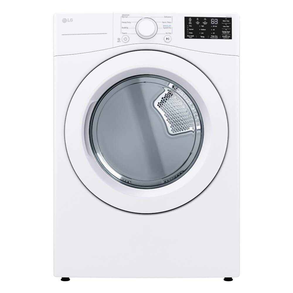 LG DLE3470W 7.4 Cu. Ft. White Ultra Large Capacity Front Load Dryer