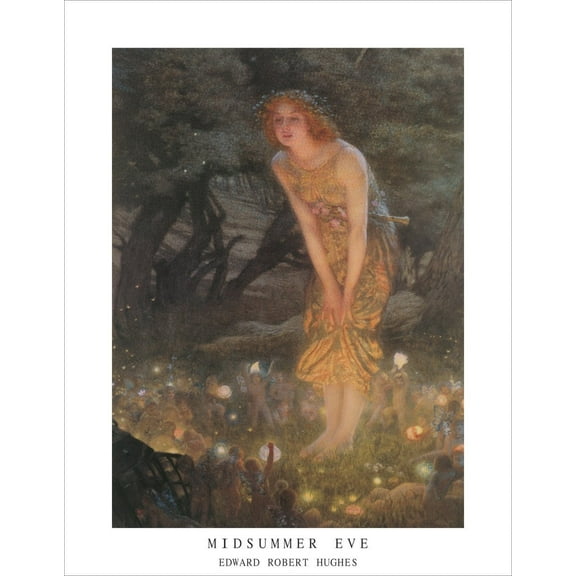 Midsummer Eve by Edward Robert Hughes Mini Poster - 11" x 14"