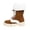 Brown, variant on Daznico Winter Boots for Women,Snowflake Pattern High Boot Thickened Wool Flat Bottom Boots,Shoes for Winter,Size:8.5
