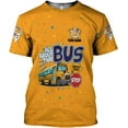 thumbnail image 3 of Personalized School Bus Driver Shirt Custom School Bus Driver Shirts Yellow Bus Driver 3D T Shirts Tshirt for Men and Women (Style 2), Large-5X-Large (S), 3 of 5