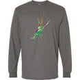 thumbnail image 3 of Inktastic Mardi Gras Crayfish Artsy Long Sleeve T-Shirt, 3 of 5