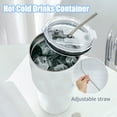 thumbnail image 2 of Stainless Steel Ice Cup 900ML Large Capacity Insulation Tumbler with Straw Car Coffee Cup for Hot Cold Drinks Water Tea Milk Office Outdoor Insulated Bottle, 2 of 8