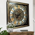 thumbnail image 5 of THE GEARS CLOCK Wall Clock with Real Moving Gears LU-LI_ 32 in Square SILVER-ANTIQUE, 5 of 12