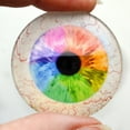 thumbnail image 3 of Rainbow Human Inspired Glass Eyes with Whites, 3 of 9