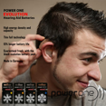 thumbnail image 6 of Power One Evolution Size 10 Hearing Aid Batteries - 1.45V Zinc Air with Improved Battery Life (60 Batteries) + Keychain, 6 of 9