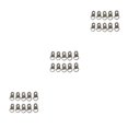 thumbnail image 4 of Destyer 10PCS Forme de Boucle en Alliage de Zinc Robuste Ancres Bagues Usure Résistance Solide Couleur Fixation Boucles Sac Chaussures Photo Noir 3Set, 4 of 6
