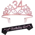 thumbnail image 1 of Conjunto de cumpleaños MEANT2TOBE tiara y banda para mujer, 1 of 6