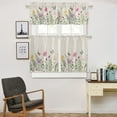 thumbnail image 5 of Kitchen Curtains Valances, Flower Bird Plant Spring Summer Fall Floral Short Rod Pocket Valances for Windows for Bedroom, Bathroom, 1 Panel, 42" W x 12" L, 5 of 6