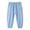 Light Blue, variant on MEZZALL Toddler Kids Linen Pants With Elastic Waist Long Pants Skin Friendly For Active Boys Girls Trousers, 3-4 Years
