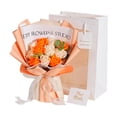 thumbnail image 3 of Ramo de flores preservadas Rosa eterna Arreglo floral artificial Romántico para naranja, 3 of 9