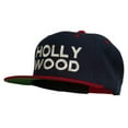 thumbnail image 2 of Hollywood Embroidered Two Tone Snapback Cap - Navy Red OSFM, 2 of 5