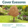 thumbnail image 2 of Sunnydaze 21.5" Sand Polyresin Faux Landscape Rock Cover with Metal Stakes, Set of 2, 2 of 15