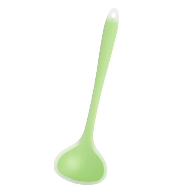 Bearachild Cuchara sopera de silicona translúcida, 1 Uds., cuchara sopera resistente al frío y al frío, utensilios de cocina Cocina y Comedor verde claro Bearachild HA001868-03