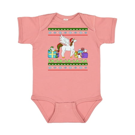 

Inktastic Christmas Festive Unicorns Fa-La-La-La-La Gift Baby Boy or Baby Girl Bodysuit