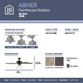 thumbnail image 4 of Prominence Home 52" Abner Indoor/Outdoor Bronze Ceiling Fan, 4 of 13