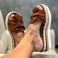 thumbnail image 1 of Sandalias de mujer, sandalias de plataforma, zapatos de mujer con lazo, sandalias de verano 2022, chanclas para interior y exterior, zapatos de playa para mujer Tan Jianjun unisex, 1 of 2