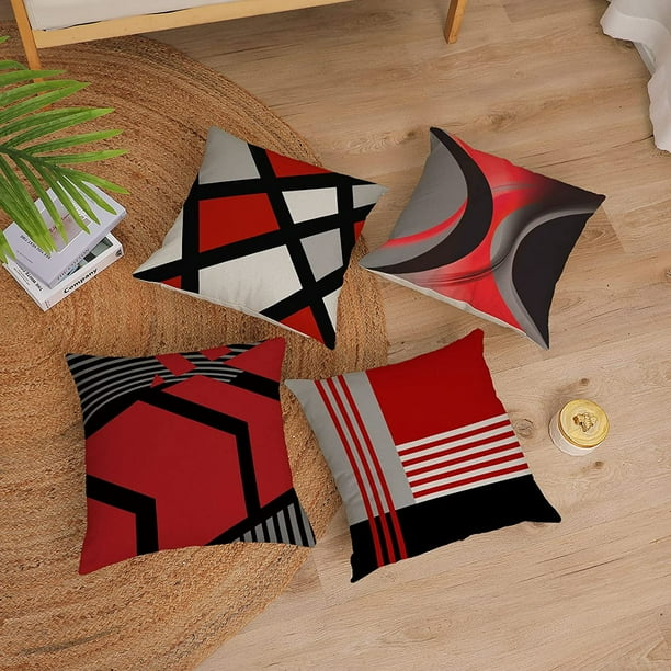 Geometric throw pillow set sales