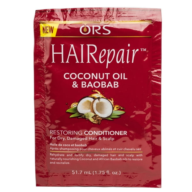 Ors Hairepair Coconut Oil & Baobab Restoring Conditioner Packet 1.75 Oz