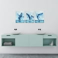 thumbnail image 2 of Hieng Whale Wall Art Decor Ocean Marine Life Painting Prints Blue Pictures Decorations for Bathroom, 2 of 6