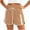 Khaki, variant on Costeam Womens High Waisted Athletic Shorts Drawstring Casual with Side Pockets Elastic Waist Side Stripe Dolphin Hem Workout Running Short Pants Lightweight Quick Dry Lounge Shorts