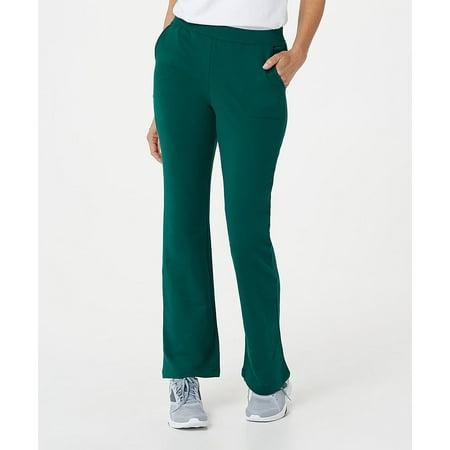 

Denim & Co. Women’s Active French Terry Lightly Boot Cut Pants- Evergreen