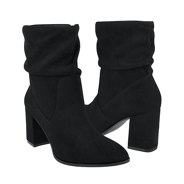 BOTINES MUJER STYLO 31106 SUEDE NEGRO
