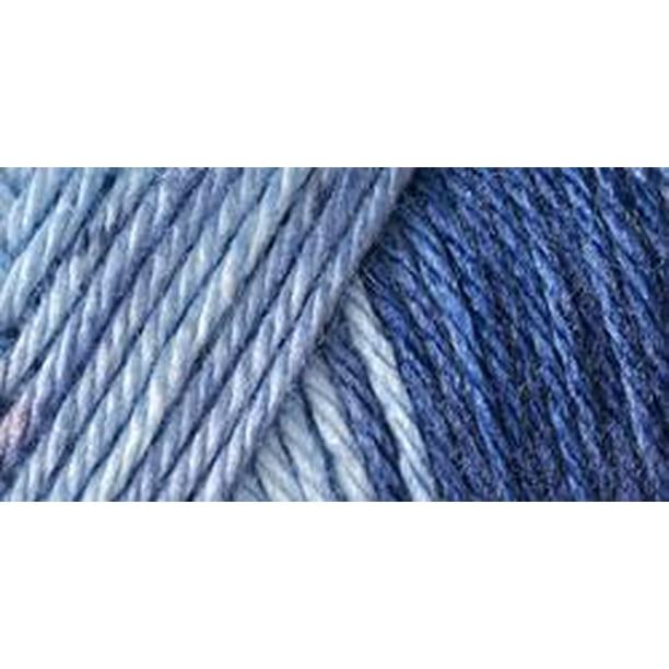 Caron Simply Soft Ombres Yarn, Saturday Blue Jeans Ombre, 5oz(141g