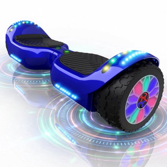 Off Road Hoverboards with Bluetooth, Tcdjtc Self Balancing Scooter with LED Lights, 6.5" Tires