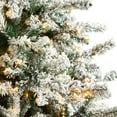 thumbnail image 6 of Nearly Natural 10ft Flocked Rock Springs Spruce Christmas Tree w/ 800 LED Lights, 6 of 8
