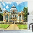 thumbnail image 1 of Ambesonne Russian Shower Curtain, Tsarskoye Selo Pavilion, 69"Wx84"L, Sky Blue Yellow Green, 1 of 2