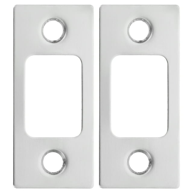 2 Pcs Plaque de Remplissage de Trou de Pêne Dormant Accessoire de Renforcement de Porte
