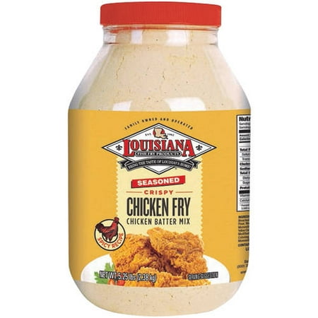 Louisiana Fish Fry Products Seasoned Crispy Chicken Fry Chicken Batter Mix, 84 (Best Cornmeal Fish Batter)