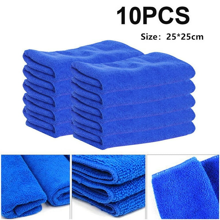 Professional Microfiber Towels for Cars – 6 Pack – [12 in x 12 in] –  Scratch-Free – Reusable Edgeless Car Wash Towel