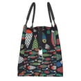 thumbnail image 4 of Vsdgher Hand Drawn Colorful Fishes Print Insulated Reusable Bags with Sturdy Zipper and Handles, Foldable Totes for Hot or Cold Food Bring or Delivery, 4 of 8