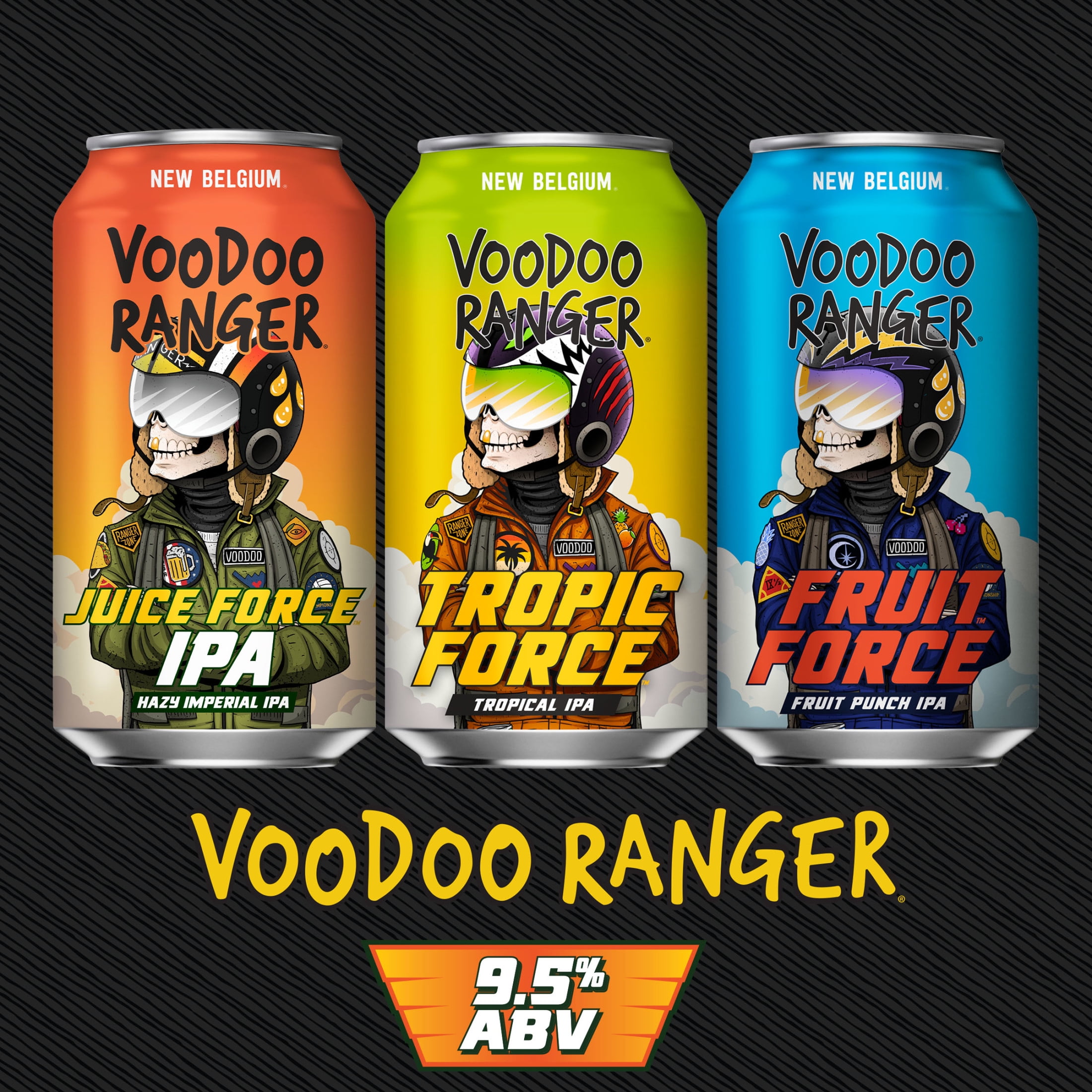 Voodoo Ranger Juice Force Hazy Imperial IPA Craft Beer, 12 pack, 12 fl oz Cans, 9.5% ABV