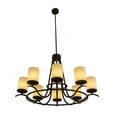 thumbnail image 3 of Meyda 157522 48 in. Octavia 8 Light Chandelier, Oil Rubbed Bronze - Lodge Contemporary Acrylic, 3 of 4