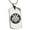 Silver, variant on Stainless Steel Máscara Samurai Crest Engraved Dog Tag Pendant Necklace