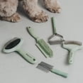 thumbnail image 6 of Dexypaws: Slicker Brush - Medium - Sage Green, Dog & Cat Grooming Tool, Stainless Steel Teeth, Remove Fur-Tangles-Dirt, Coat Maintenance, 7 x 4.1", 6 of 11