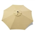 thumbnail image 3 of Bibana 9ft Patio Umbrella Replacement Canopy Market Umbrella Top Outdoor Umbrella Canopy with 8 Ribs (Tan), 3 of 6